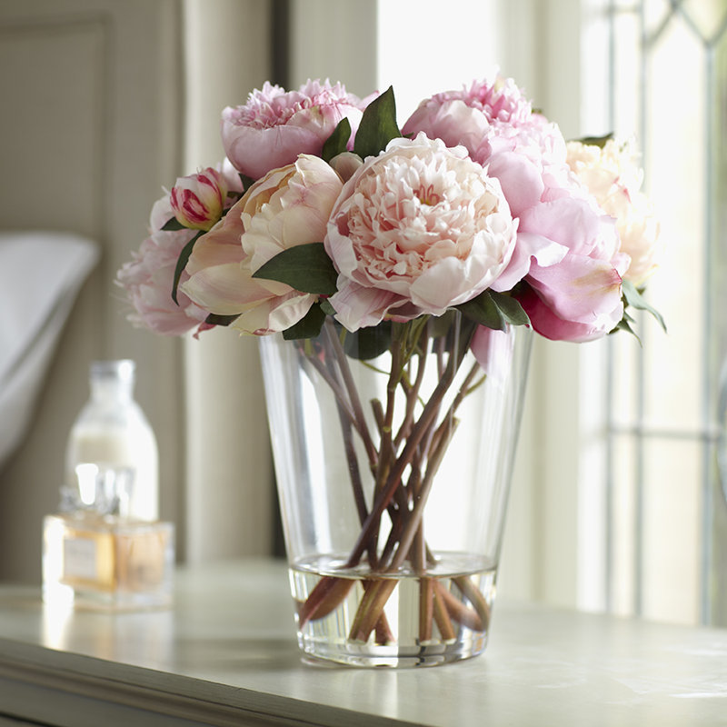 Birch Lane™ Faux Pink Peony Arrangement, Large & Reviews Birch Lane